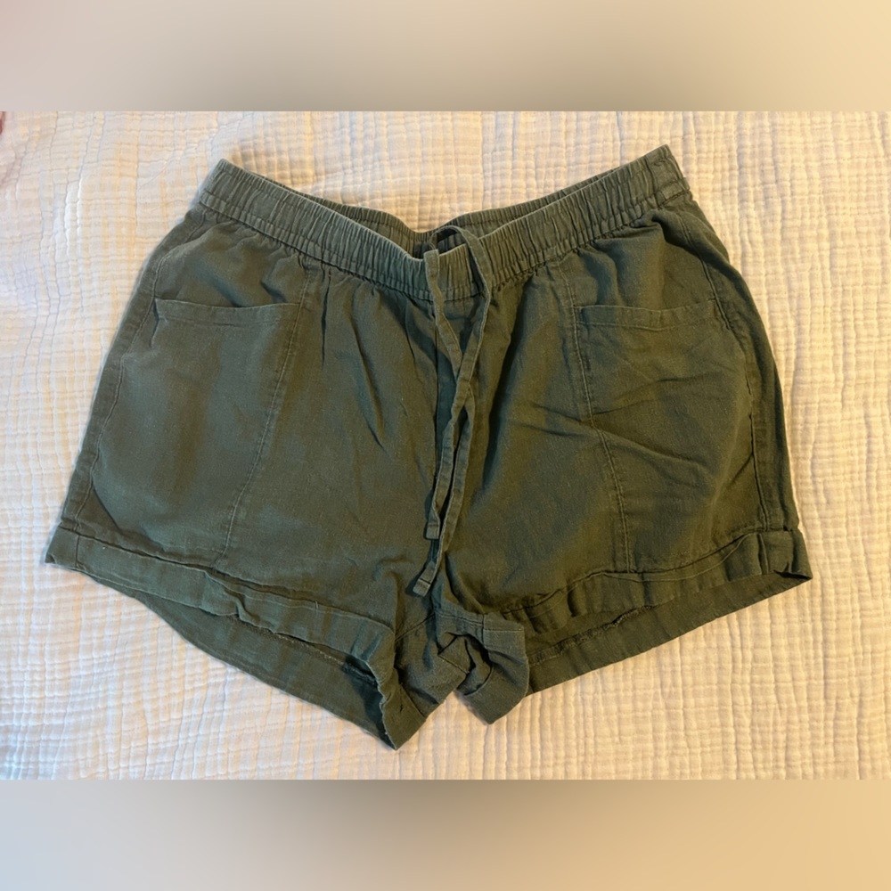 Old Navy Hi Rise Linen Shorts